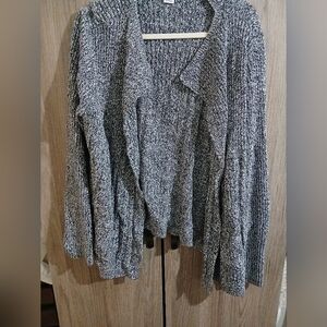 Gray Women's Drape Cardigan Sweater